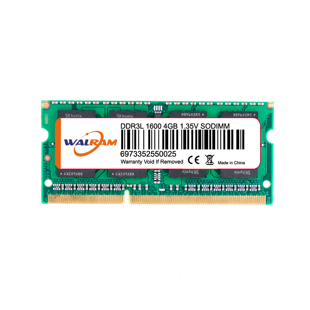 Оптовая продажа оперативной памяти Memoria модуль тетрадь sodimm ddr3 4 Гб 1600 МГц PC3L-12800 компьютерное оборудование 204Pin для ноутбука