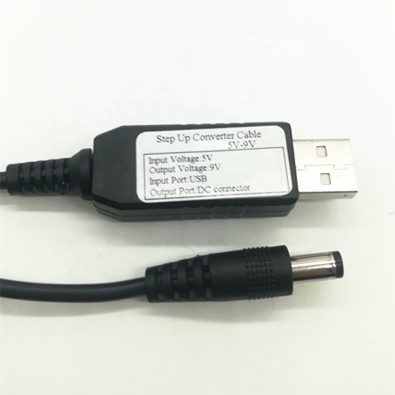 USB повышающий кабель постоянного тока от 5 в до 9 в 12 В, кабель usb к разъему постоянного тока 5,5x2,1 мм, кабель питания