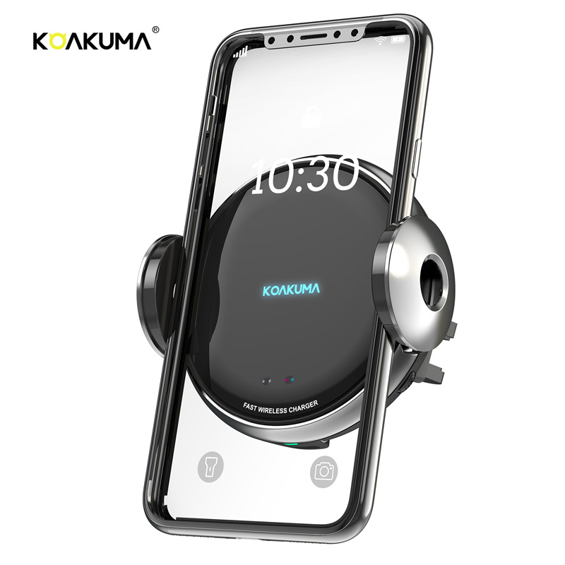 Amazon Лучшие продажи автоматического зажима регулируемое крепление, устанавливаемое на вентиляционное отверстие в салоне автомобиля приборной панели телефона держатель беспроводное быстрое зарядное устройство для автомобиля