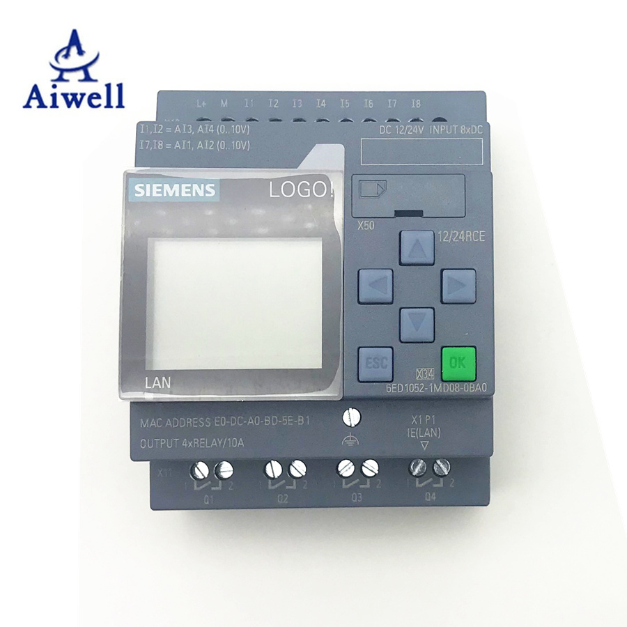Оригинальный Siemens LOGO 8 PLC контроллер HMI все в одном 6ED1052-1FB00-0BA8