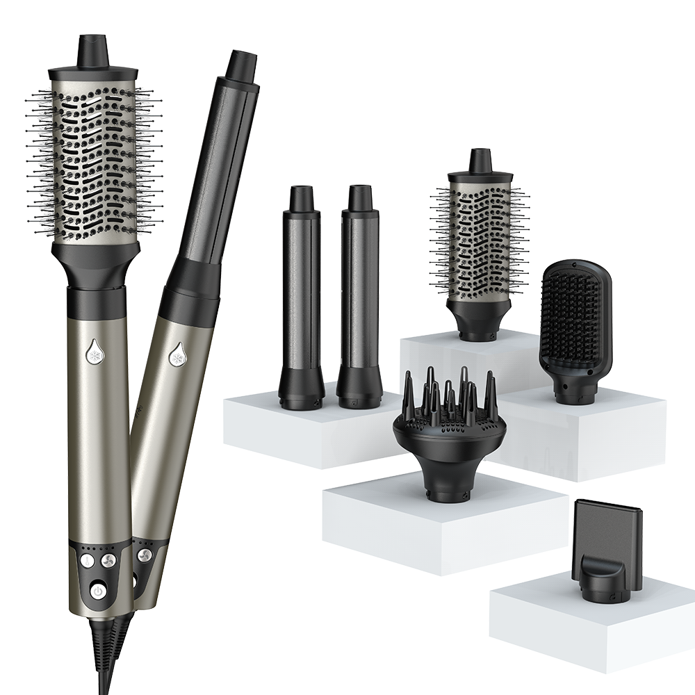2024 New Style Airstyler 6 In 1 Air hair Styling Tools Electric One Step Styler Hair Dryer And Volumizer Hot Air Brush
