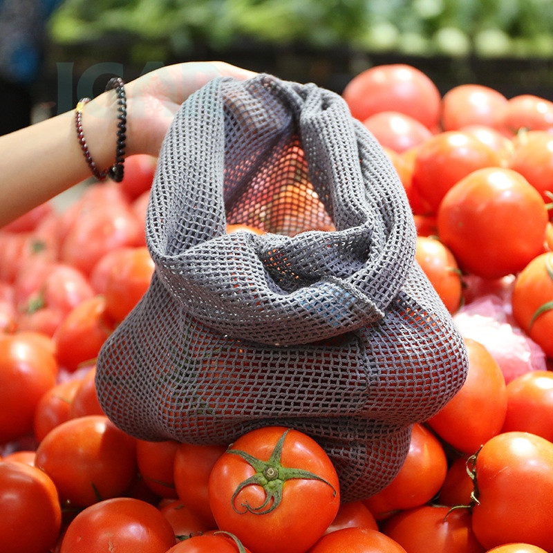 Многоразовая сумка, сетчатая продуктовая сумка, моющаяся хлопчатобумажная сетка, сумки для груши Eco