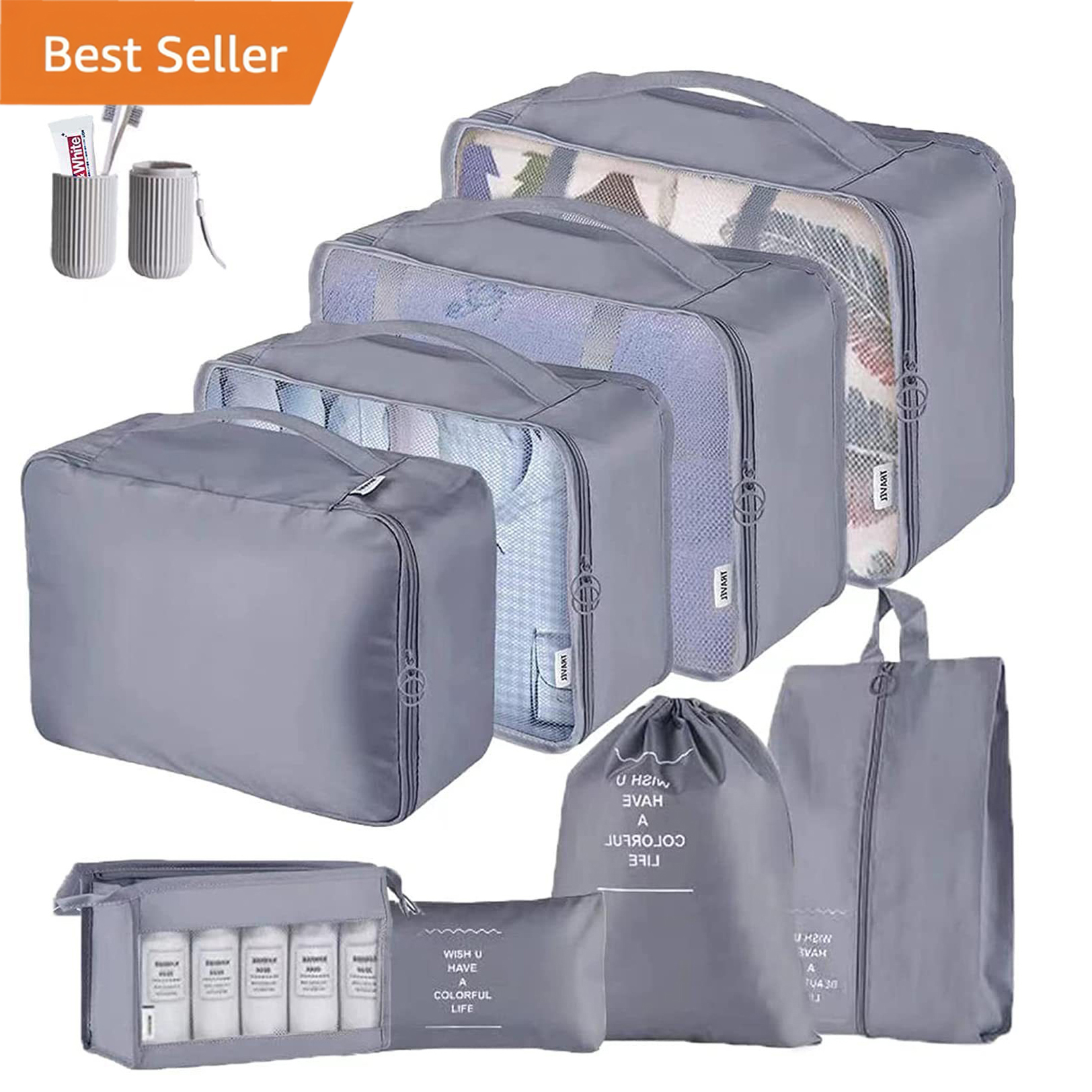 New Foldable Multi Functional Suitcase Storage Bag Organizers Packing Cubes Set Travel Luggage Organizer Luggage Storage Bags