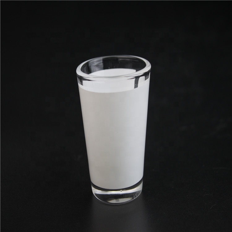 Лидер продаж; Оптовая продажа; 1,5 oz передачи тепла по индивидуальному заказу с принтом «очки» сублимации Шот стеклянная чашка