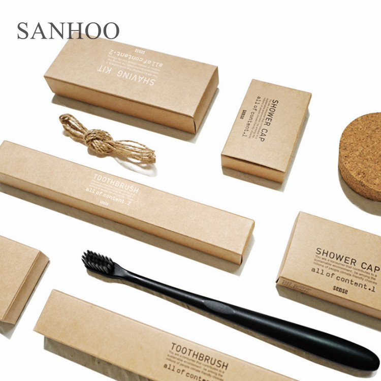 Новые товары SANHOO, дешевые Органические туалетные принадлежности для гостиниц, оптовая продажа, набор одноразовых лотков для гостевой комнаты