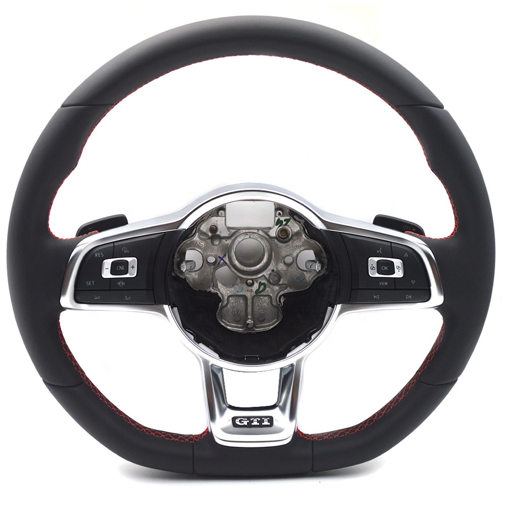 Новый оригинальный красный сшитый руль с переключением между лодками GTI Логотип для VW Golf MK7 GTI
