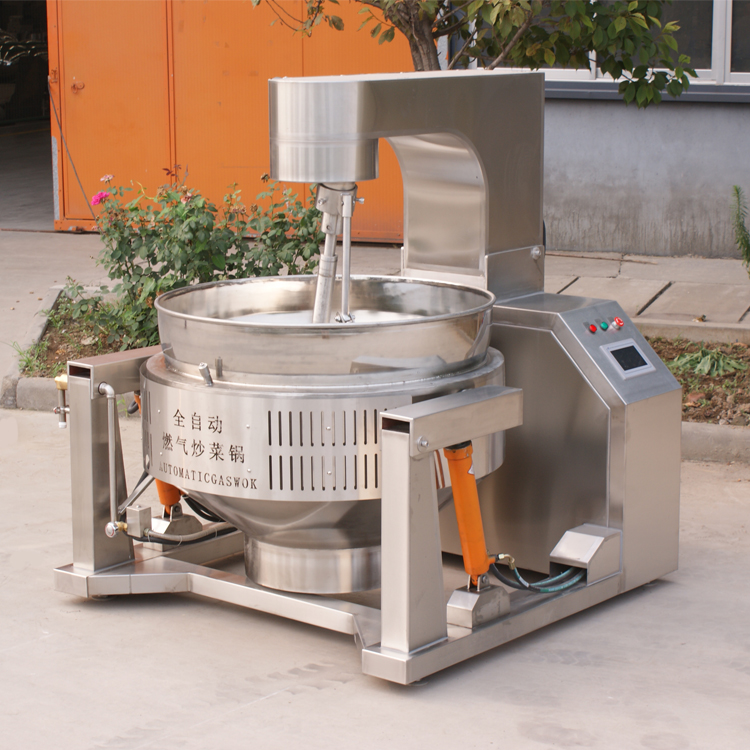 Automatic fully viscosity 300l industrial stirring wok jam mixing cooking gas planetary pots mixer machine with Price