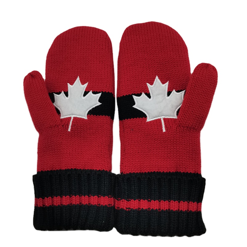 Hot selling knitted cotton mitten