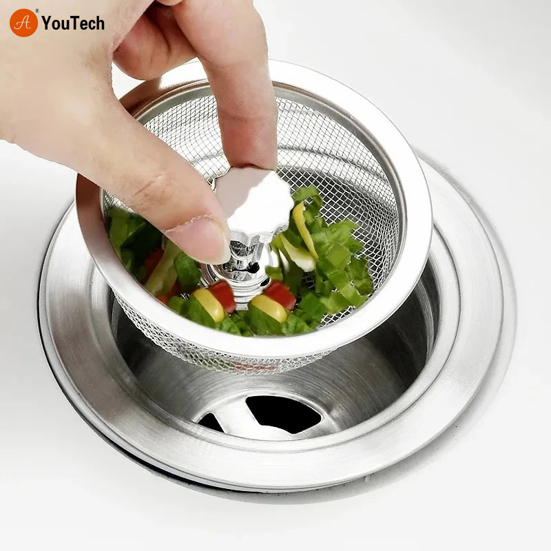 Фильтр для кухонной раковины, сетчатый фильтр из нержавеющей стали против блокировки, крышка для слива ванной и душа, фильтр для канализации бассейна, аксессуары для дома