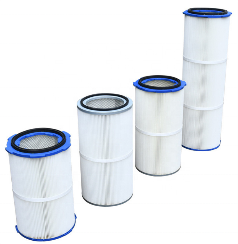 325mm * 600mm/660mm/900mm Cartrige Filter Element Powder Coating Filter Recovery