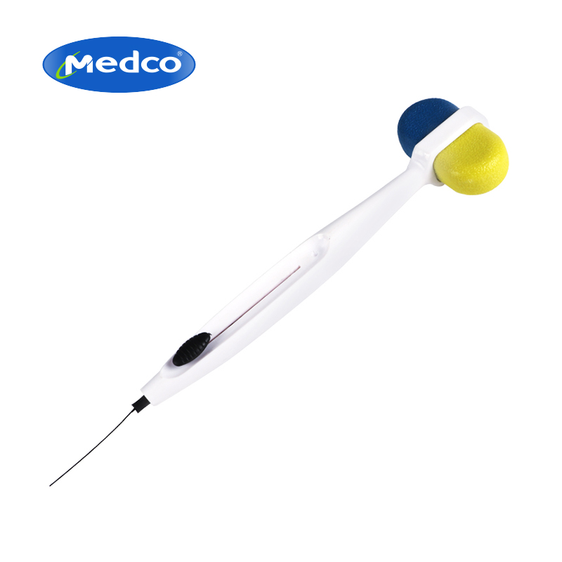 Medical Gifts Multifunction elliptical neurological reflex hammer with needle