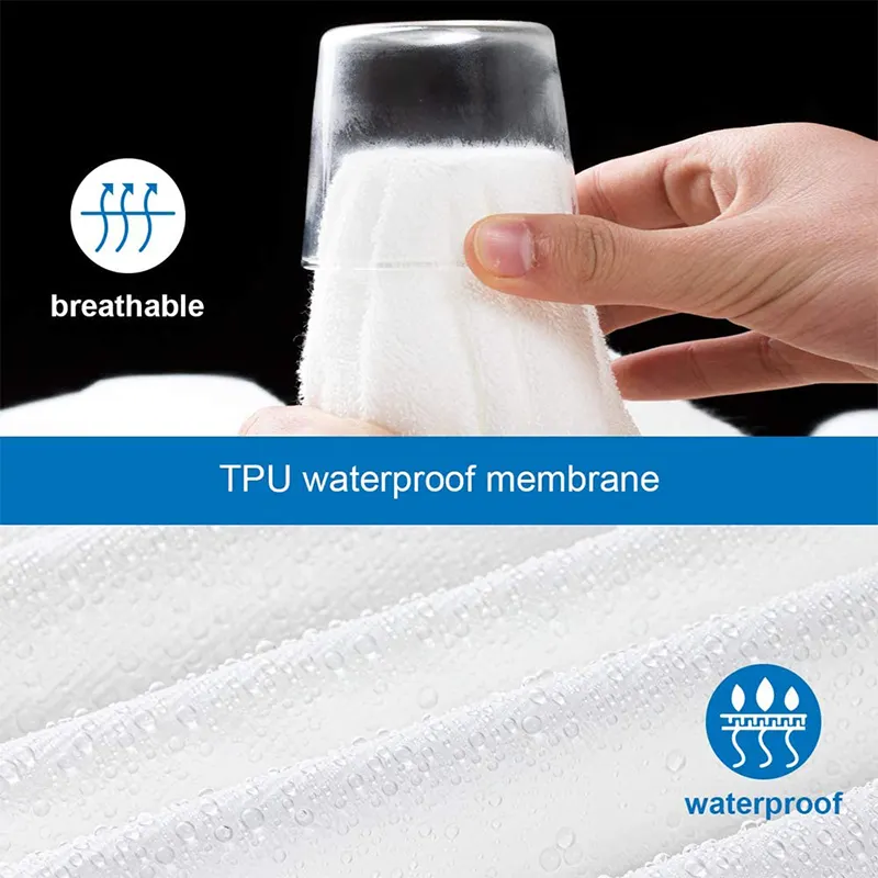 Hot Sale Fully Sealed Cot Towel Waterproof Mattress Protector and Pillow Protector