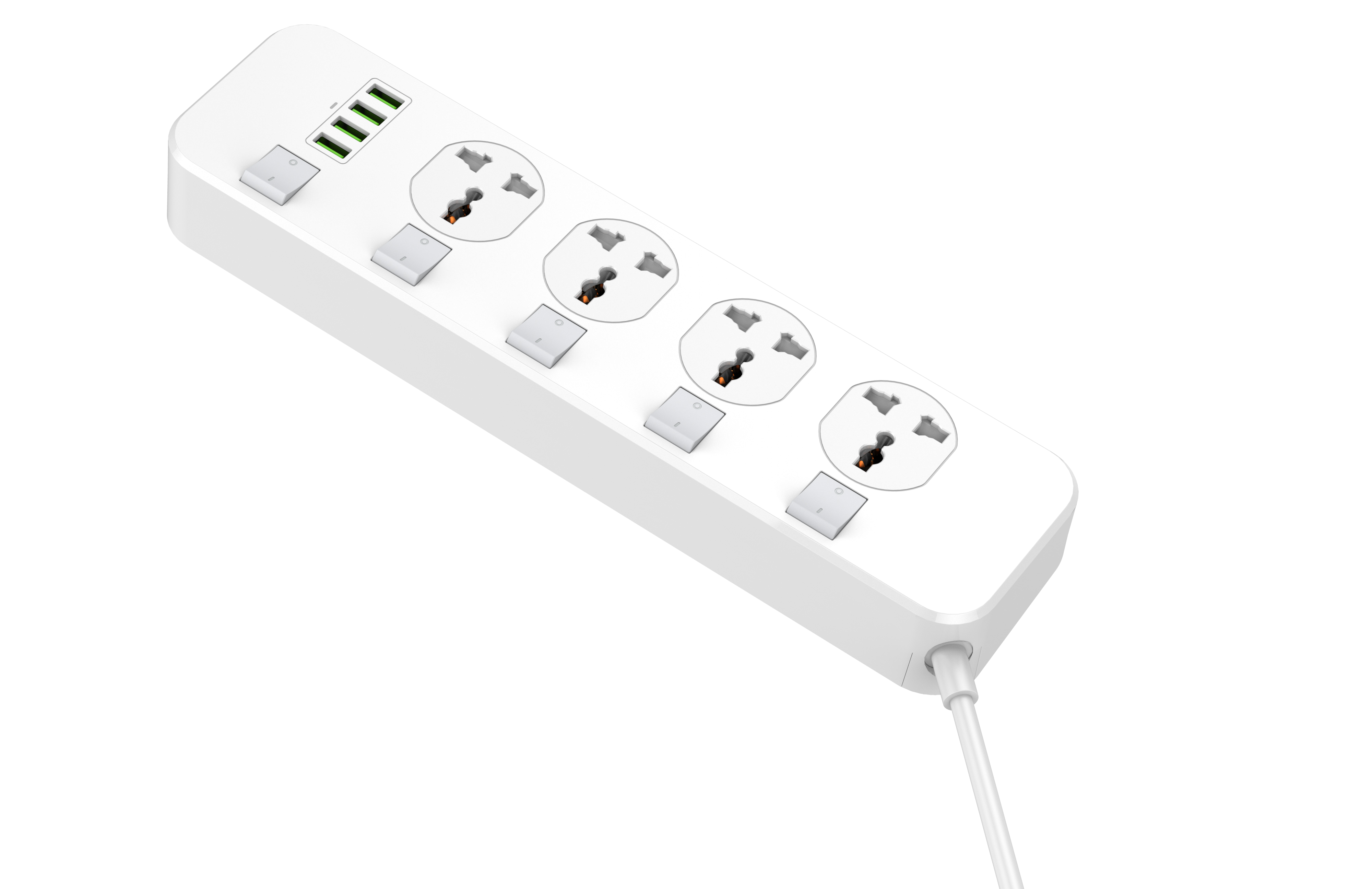 2020 Новое поступление LDNIO 4USB 5 Выходная защита от перенапряжения полоса питания с индивидуальным переключателем Великобритании/ЕС/Австралии/США вилка 110-250 В