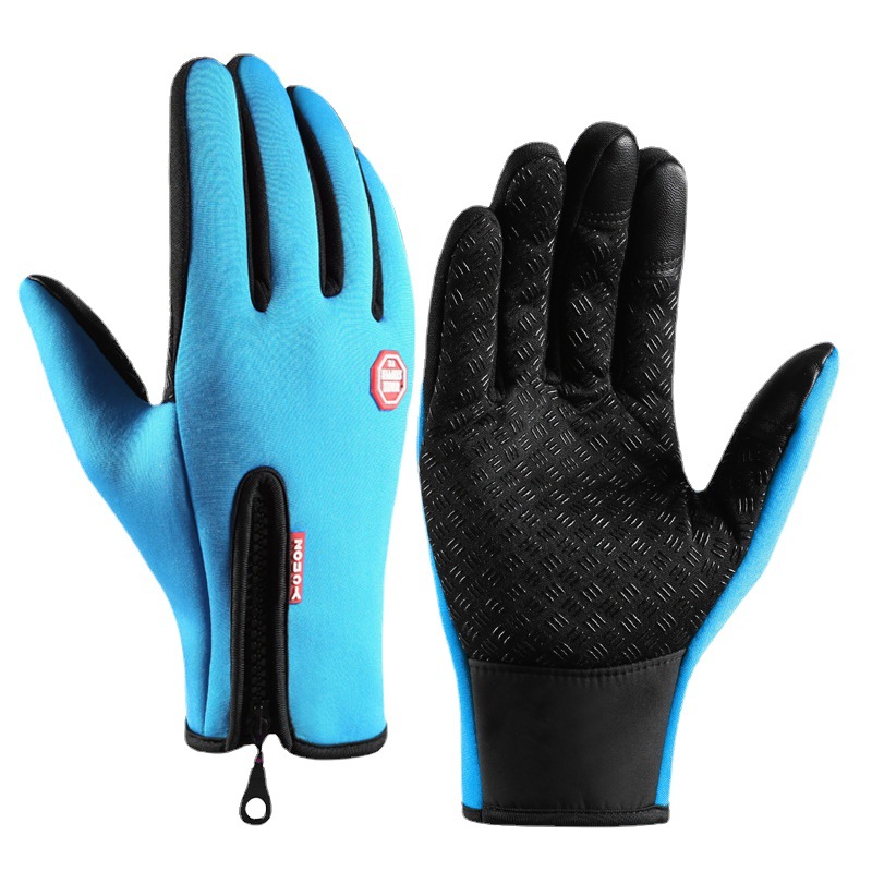 2021 new style men and women Sport Warm winter running bicycle custom smart screen touch gloves