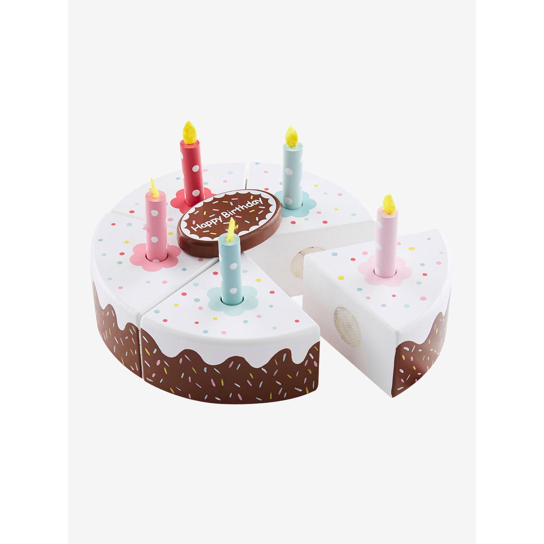 10-Piece Pretend Dessert Bakery Play Set Cupcake Stand Wooden Cake Toy for Preschoolers wooden cake