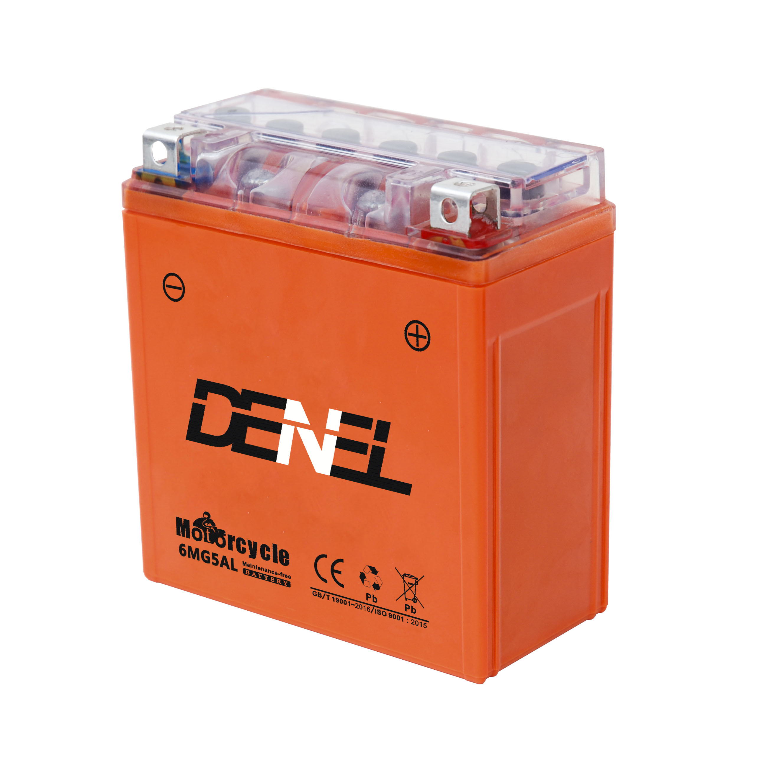 Китайский производитель, двигатель DENEL aki, 12 В, 5 Ач, 6mg5al, запчасти для мотоциклов, свинцово-кислотная батарея, батарея для мотоцикла
