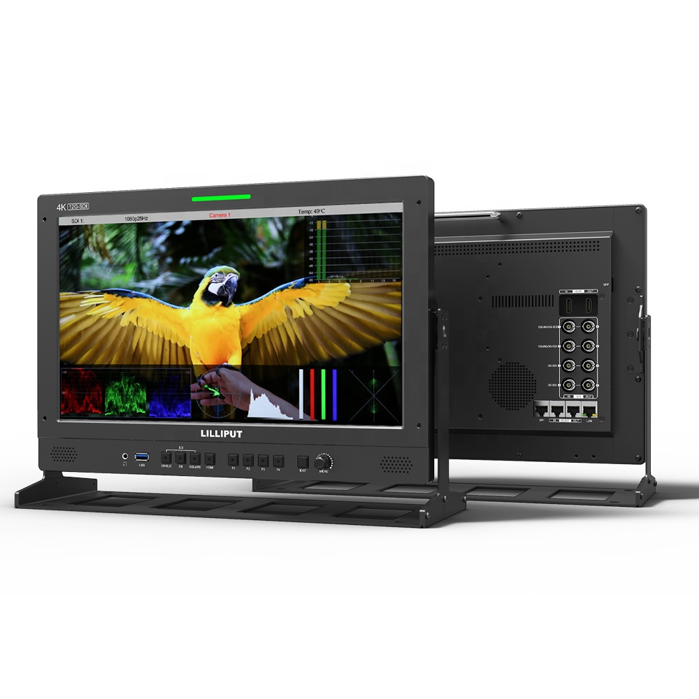 Lilliput Q15 новый 15,6 дюймов 4K для контроля уровня сахара в крови с 12G SDI и 12G-SFP волоконно-оптический и мультимедийный интерфейс высокой четкости 2,0 вход