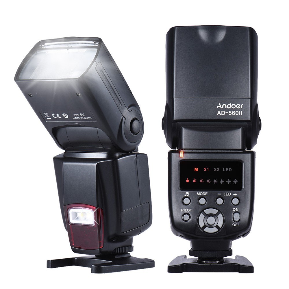AD-560II Pro Универсальная вспышка для камеры Speedlite на кабель для съемной вспышки для камеры с GN50 w/Регулируемый Светодиодное заполняющее освещение для съемки с цветными фильтрами диффузор Лидер продаж