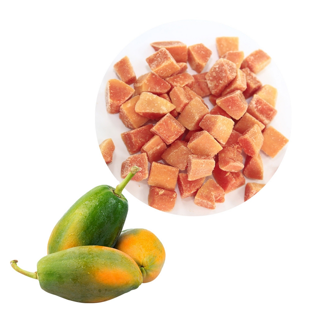 Best Price & High Quality Natural Sweet Lowest Price Frozen Fruit IQF Frozen Papaya Low MOQ Ready To Ship