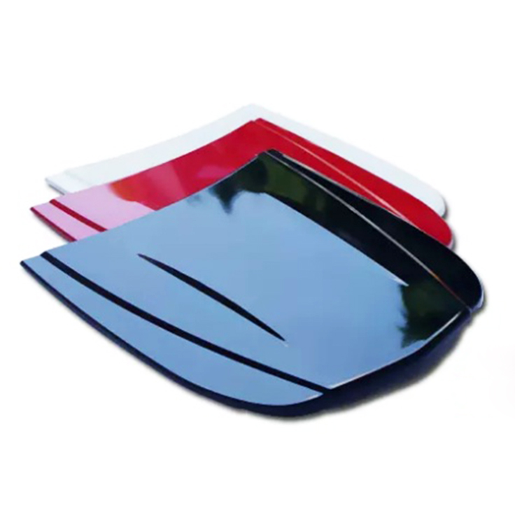 Steel Car Bonnet Display Model With Metal Stand Red Silver Black White for TPU/TPH and Wrapping Film Show