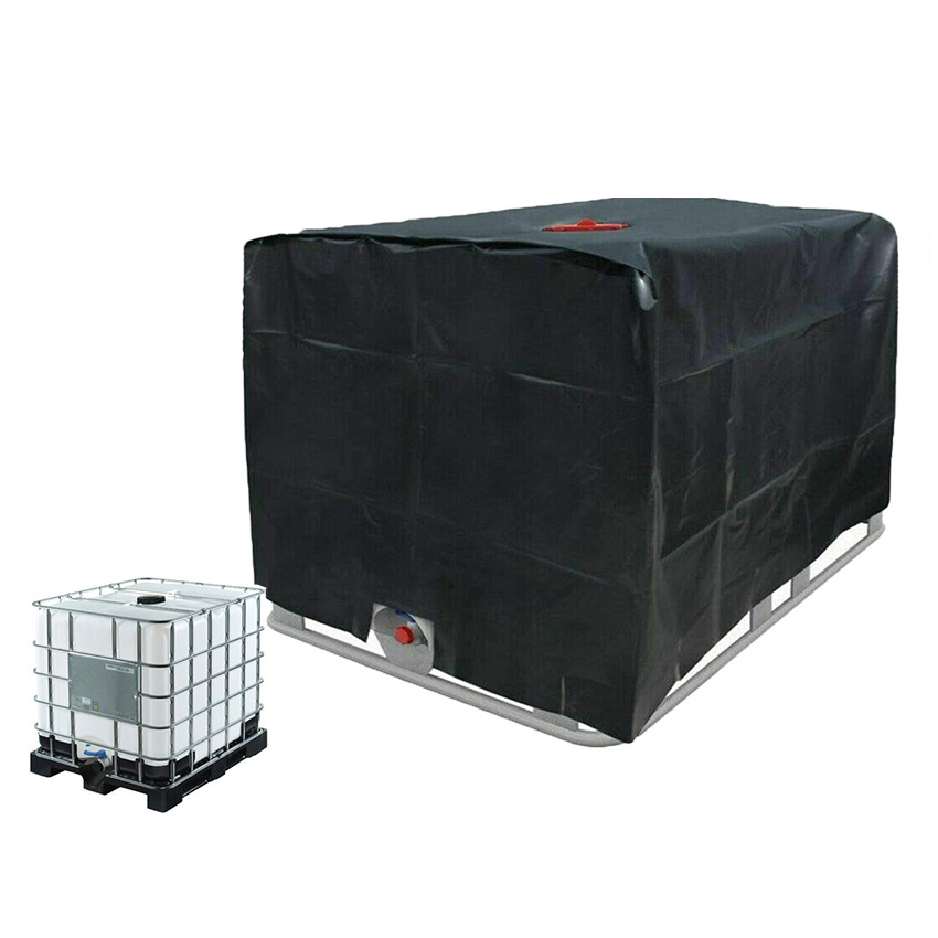 Custom Polyester Oxford IBC Water Tank Ton Bucket Cover Bucket Protective Dustproof Outdoor Cover