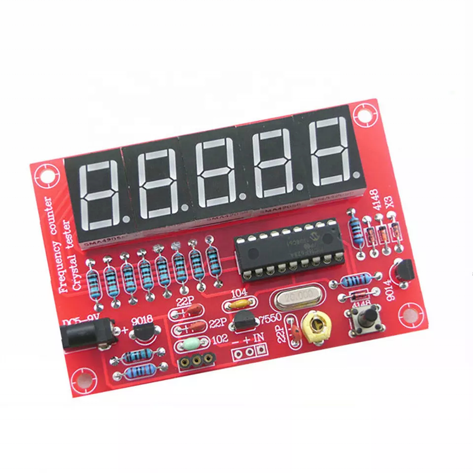 DIY Kit 1Hz-50 МГц счетчик частоты метров тестер 5 цифр разрешение Кварцевый резонатор 30 МГц