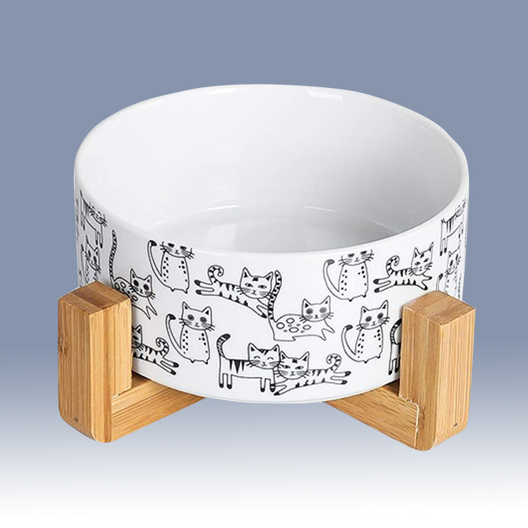 Hot Selling Cute Designer Personalized Fruit Ceramic Bowl Fine Porcelain Ceramic Pet Bowls With Stand