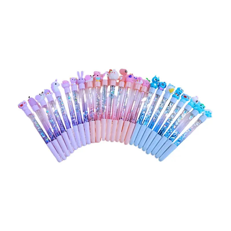 Cute colorful  fairy pen creative student supplies fountain pen quicksand gel pen wholesale