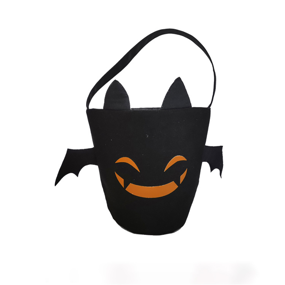 New Style Halloween Portable Candy Little Devil Pattern Bucket Gift Decoration Bags Canvas Pocket Manufacturers Wholesale H52