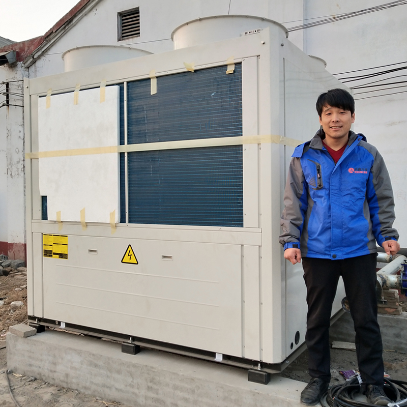 100ton потолочный ahu источник воздуха тепловой насос 130 кВт охлаждающая емкость Чиллер