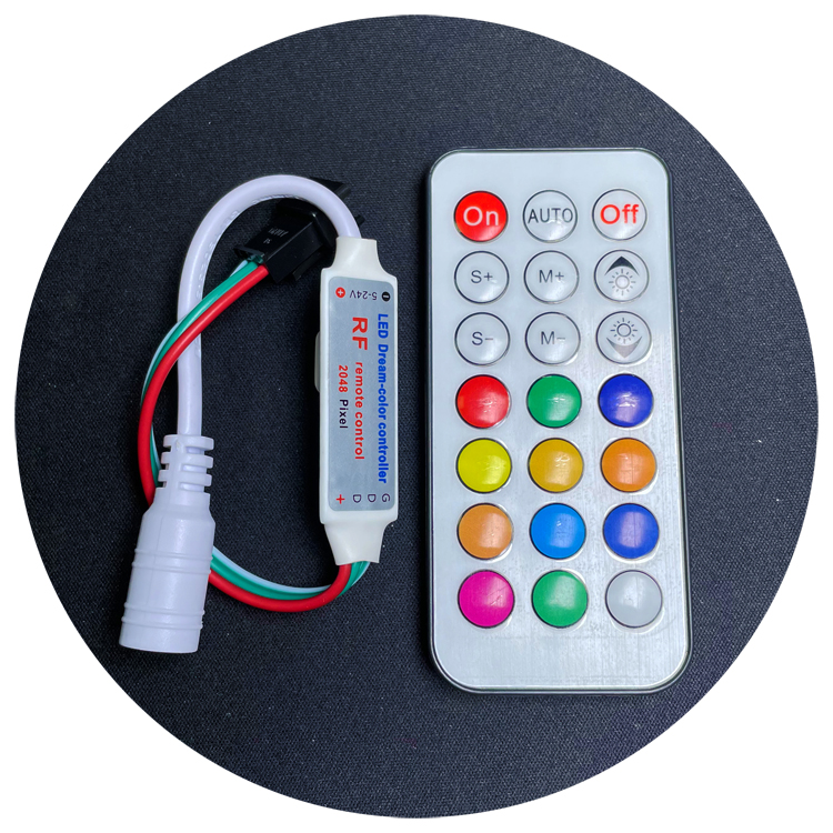 Горячая Распродажа мини 5-24 в 21 ключ RF дистанционный RGB светодиодный контроллер для WS2811 WS2812B Светодиодная лента цвета мечты