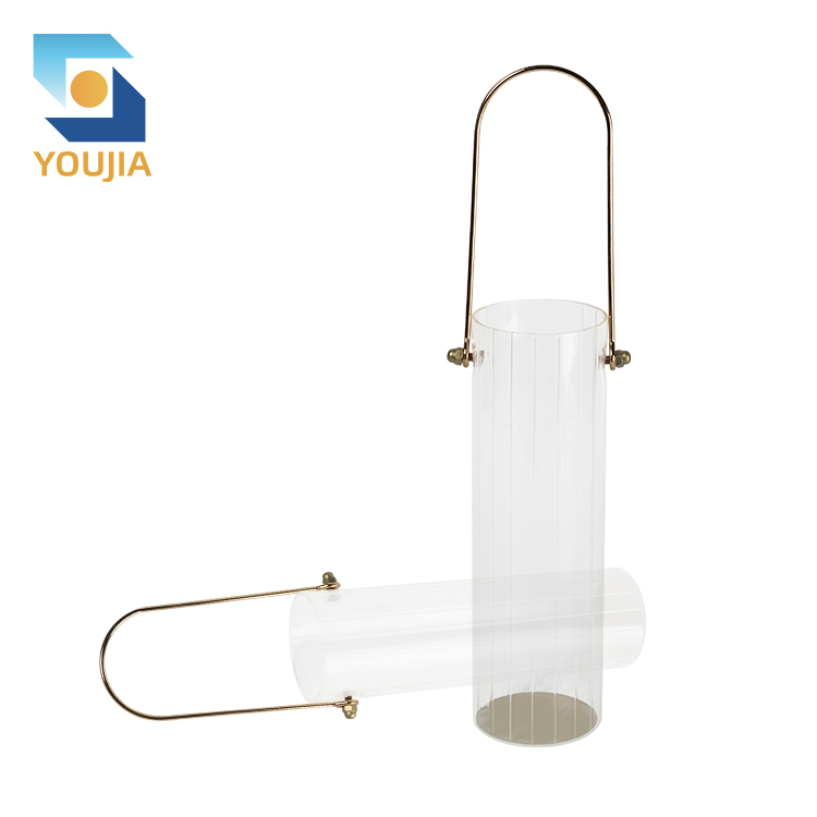 Youjia, украшение для дома, цветы, бутылка, высокое боросиликатное стекло, прозрачная стеклянная ваза, Хрустальная ваза