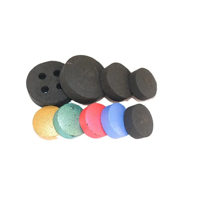 smokeless fruitwood round tablets  quict light charcoal for hookah hukas shisha and incense