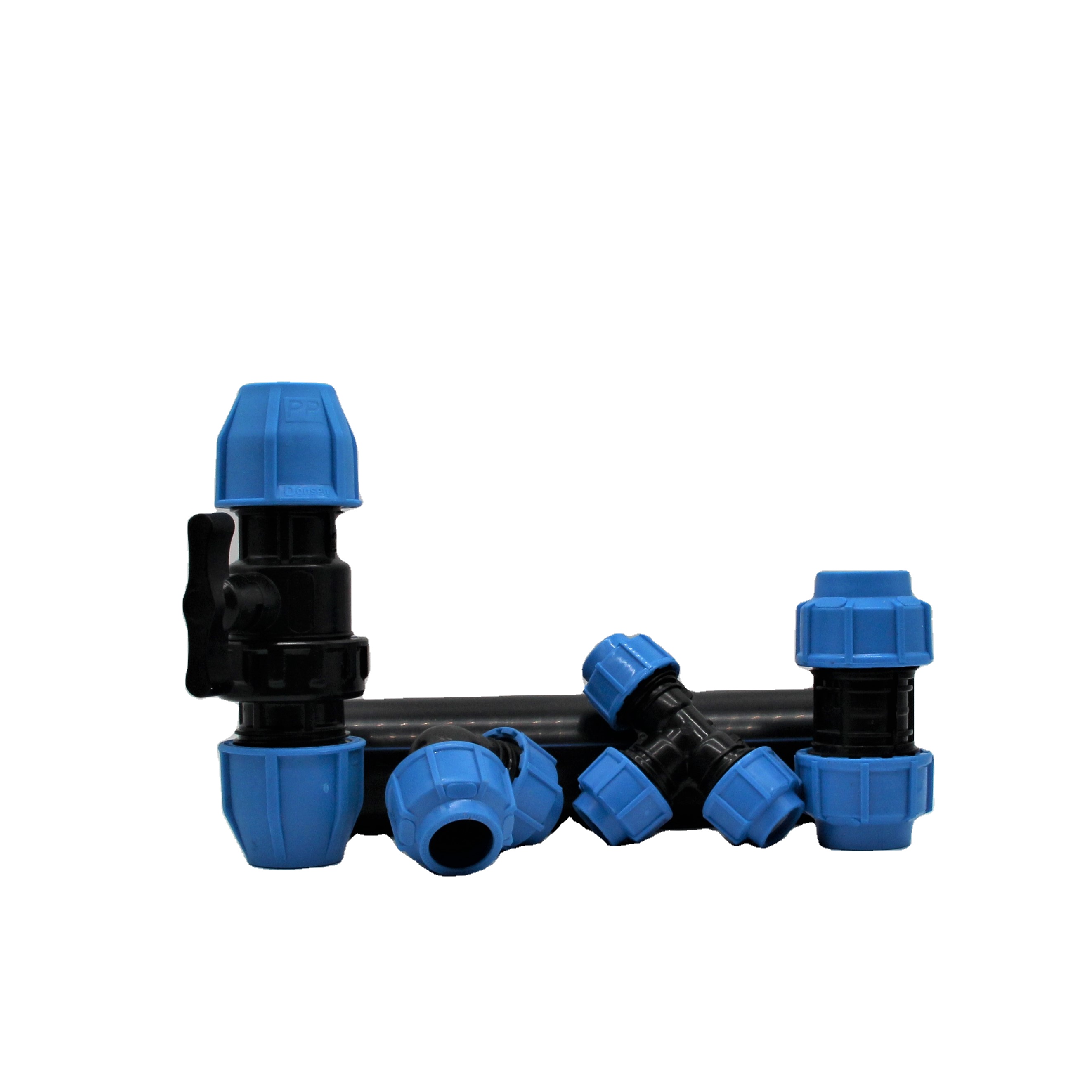 Dn20-110 Hdpe Pipe Plastic Fitting Pp Compression Fittings 90 Elbow For Water Supply