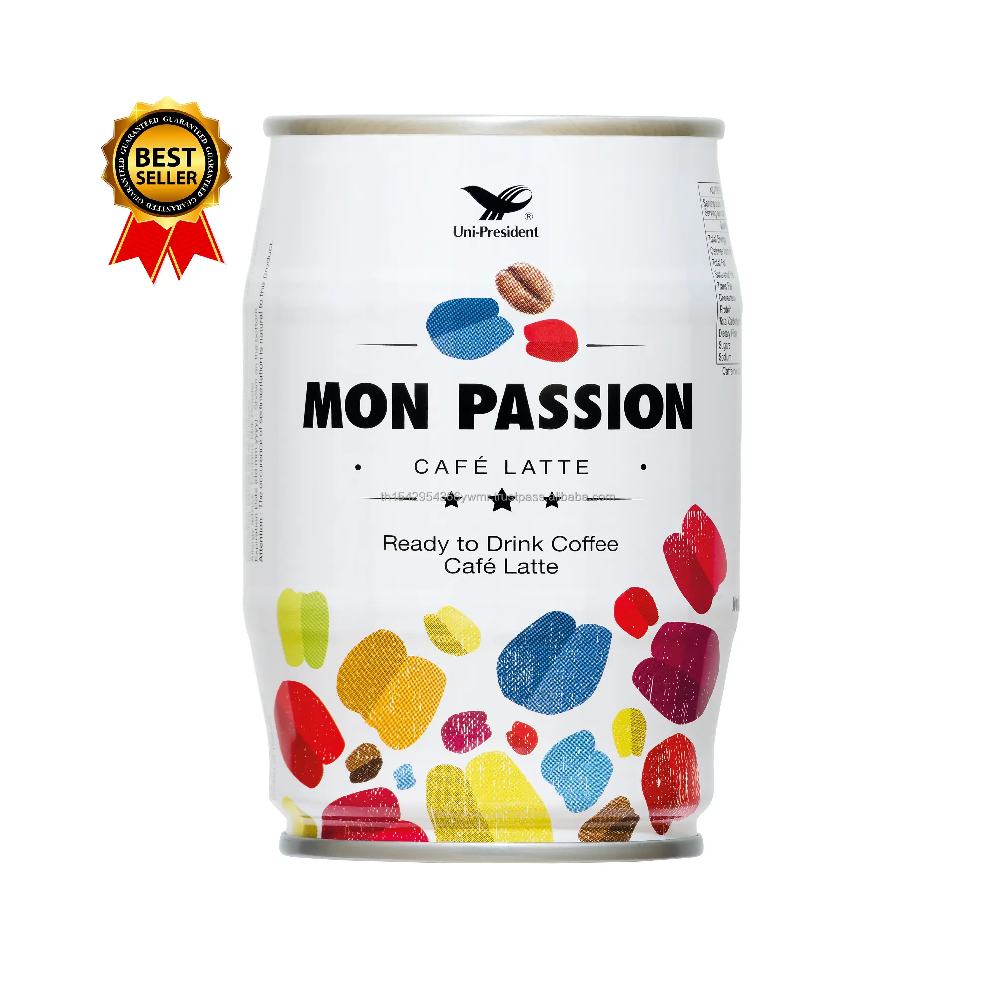 Mon Passion Cafe Latte (235ml) Best Seller Ready to Drink Arabica Coffee100% Smooth and Aromatic with Milk