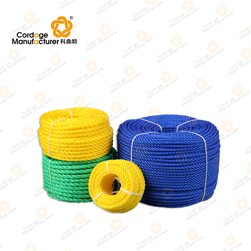 New Style Premium Blue Split Film 3 Strand PP Twisted Ropes With Competitive Price
