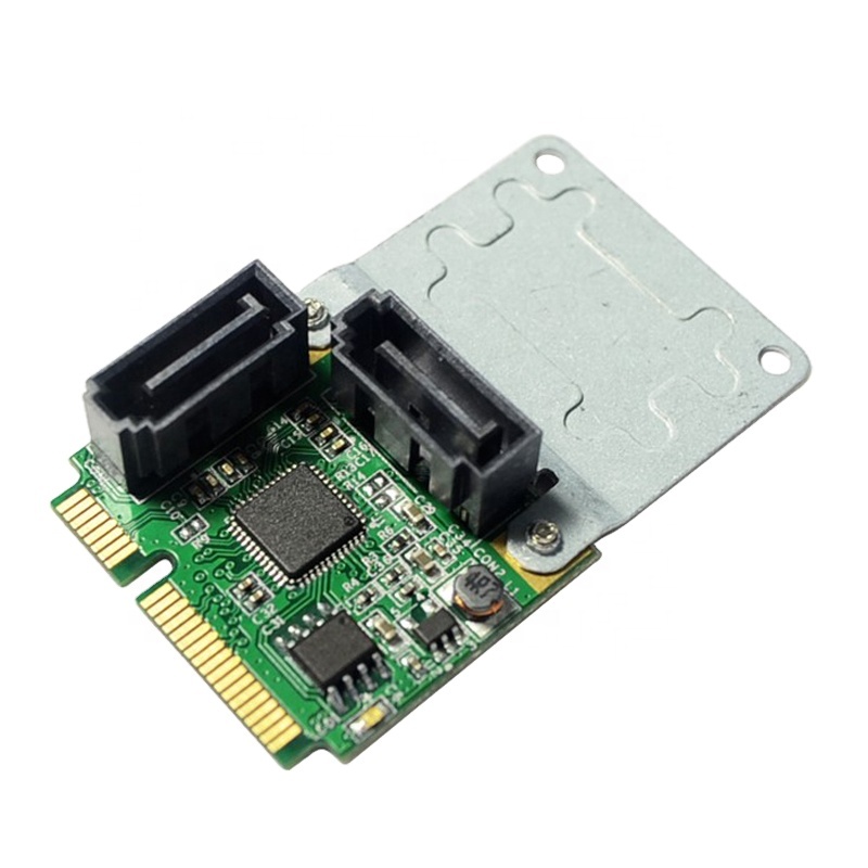 SATA III (6 гбит/с) 2-портовый мини PCI-Express контроллер RAID карты мини pcie для адаптерная плата pcie