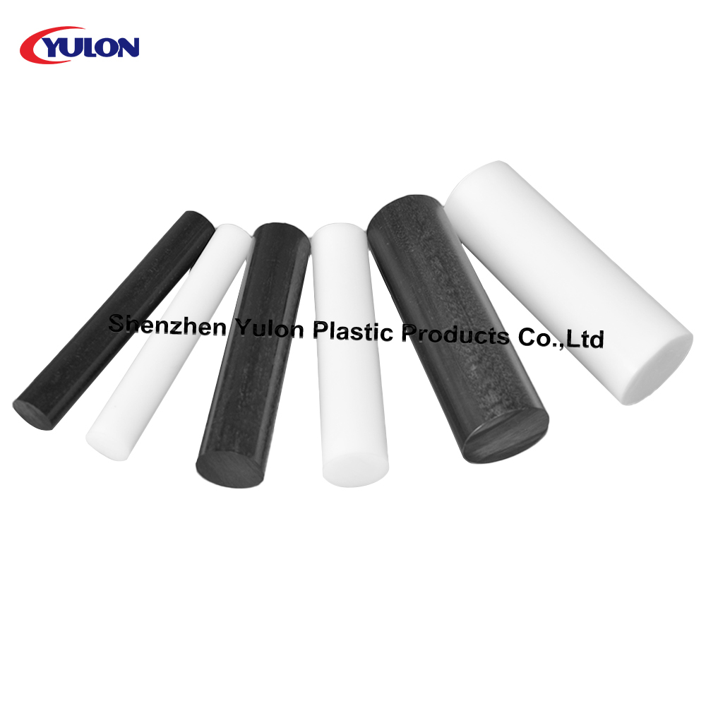 Cream Black Color CNC machining acetal pom rod delrin  acetal SD Static Dissipative Acetal rod