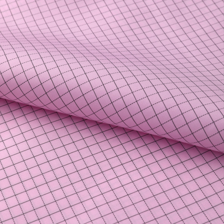Industry Clean Room 5mm Grid Dust-proof ESD 98% Polyester 2% Antistatic Carbon Fabric For Anti static Clothing