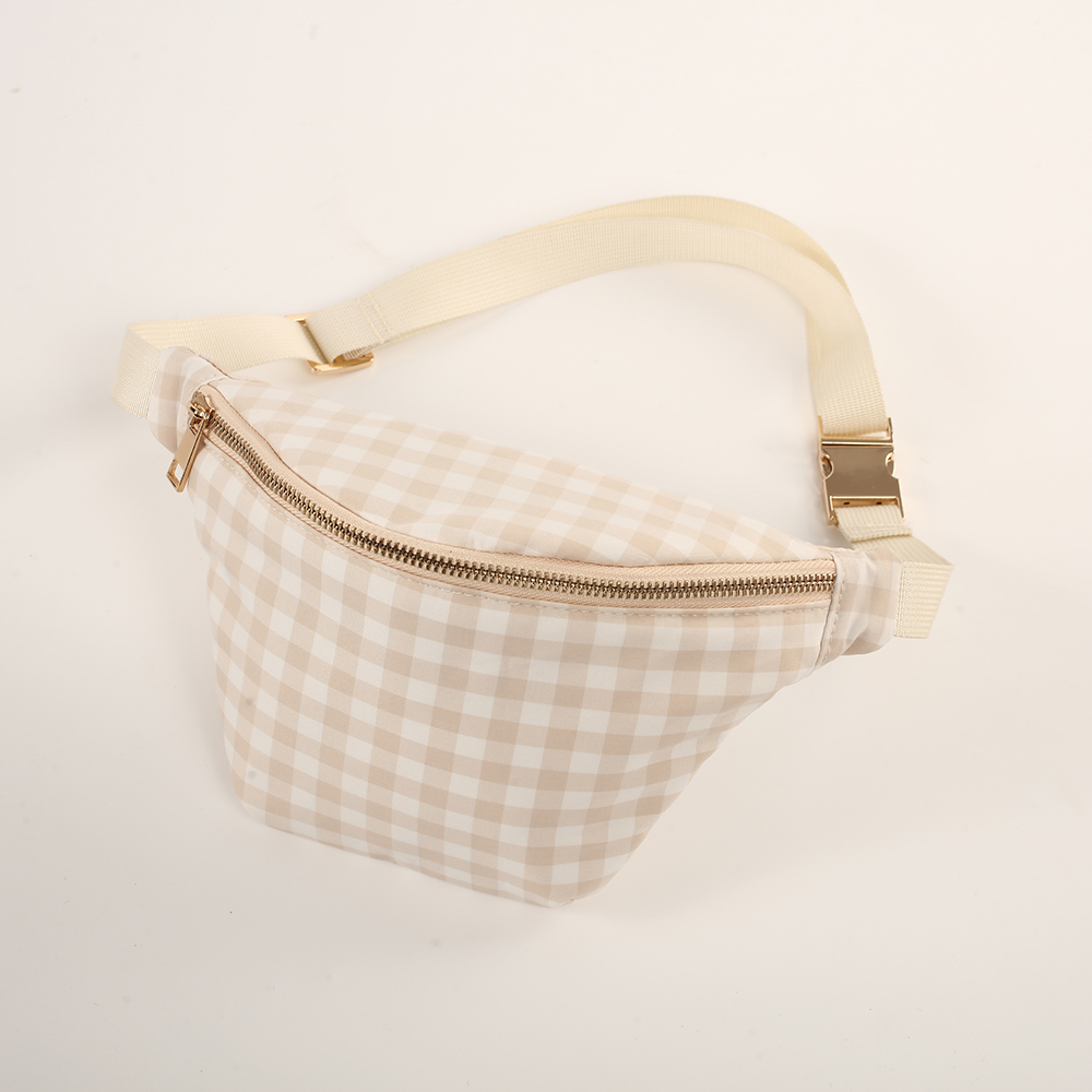 Customize High Quality Waterproof Zipper Cute Ruffle Polyester Sport Waist Bags for Women Belt Bag Pack Waist Bags