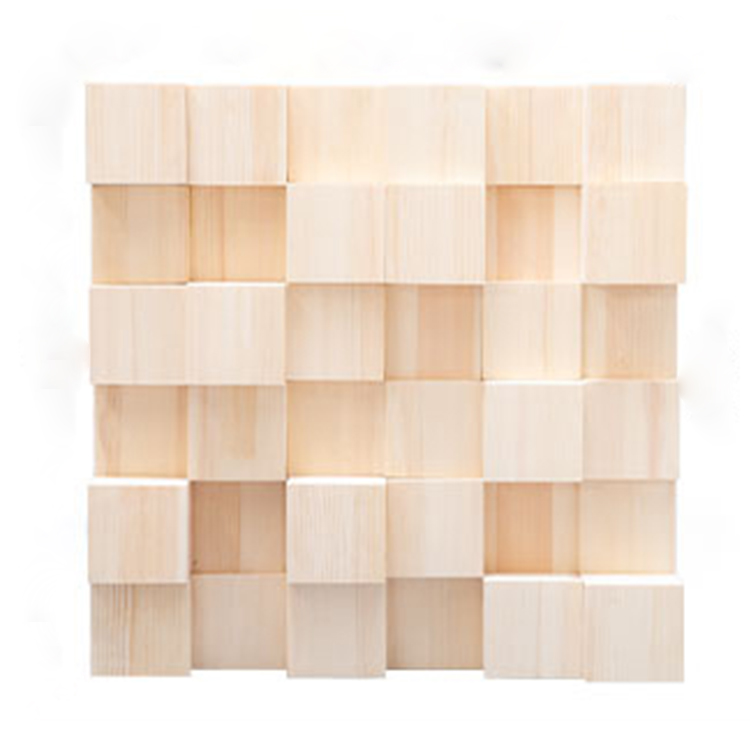 3D Solid Wood Sound Acoustic Panel diffuser