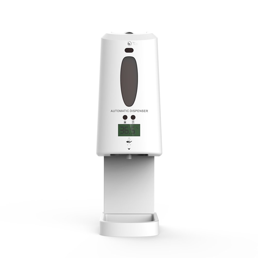Lean design face recognition camera system multi-function automatic hand sanitizer dispenser