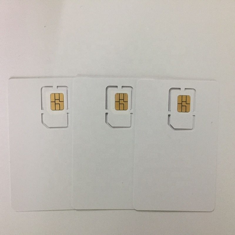 XOR ПВХ чистый 4G тест SIM-карты для мобильного телефона с 2FF/3FF/4FF Пробивка