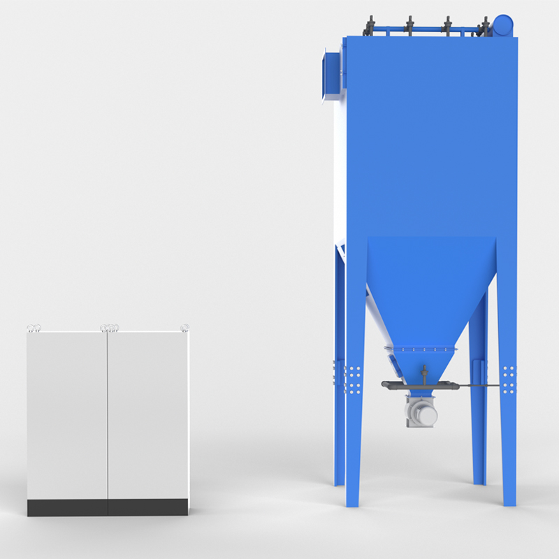High Pre Dust Collection Efficiency Vertical Filter Cartridge Dust Collector with Double Lifespan Filter Cartridge