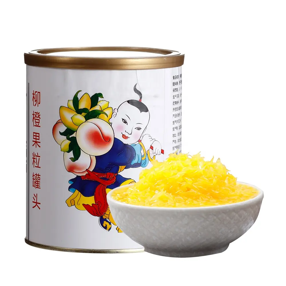 850g Ready to Eat Canned Fruit Orange Granules in Light Syrup