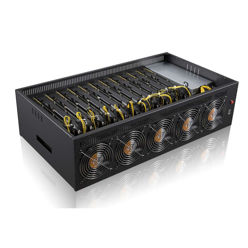 Полностью Заводская машина 8gpu Silent New RX 580 588 8gb Server 99% New RX580 8gb GTX 1660S 2060S
