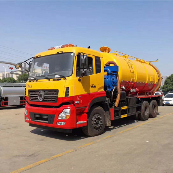Dongfeng 12wheels Vacuum Sucking Truck Suction Type Sewer Scavenger Vacuum Truck Carbon Diesel Customized Steel Tank Pump Gross