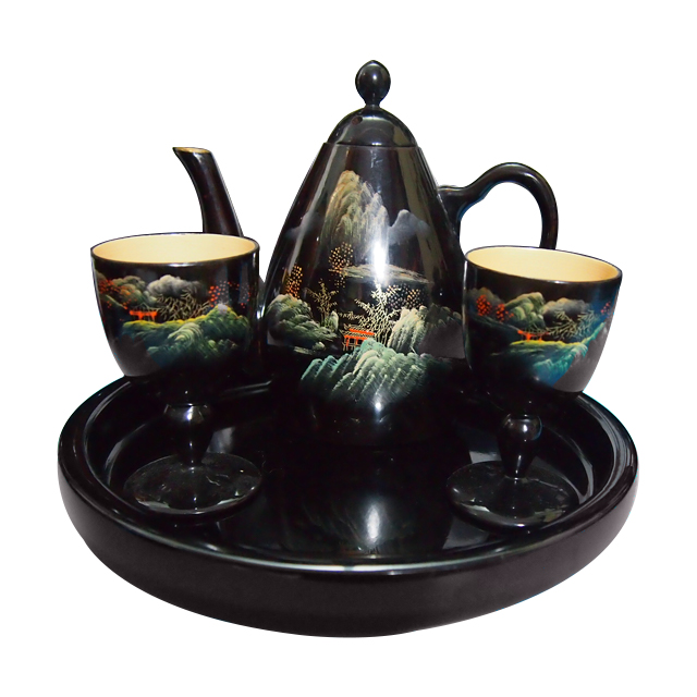 Handcrafts Ramadan Kareem Gifts Arabic Design Coffee&Tea Sets Wedding Home Decoration Zinc Alloy Teapot set