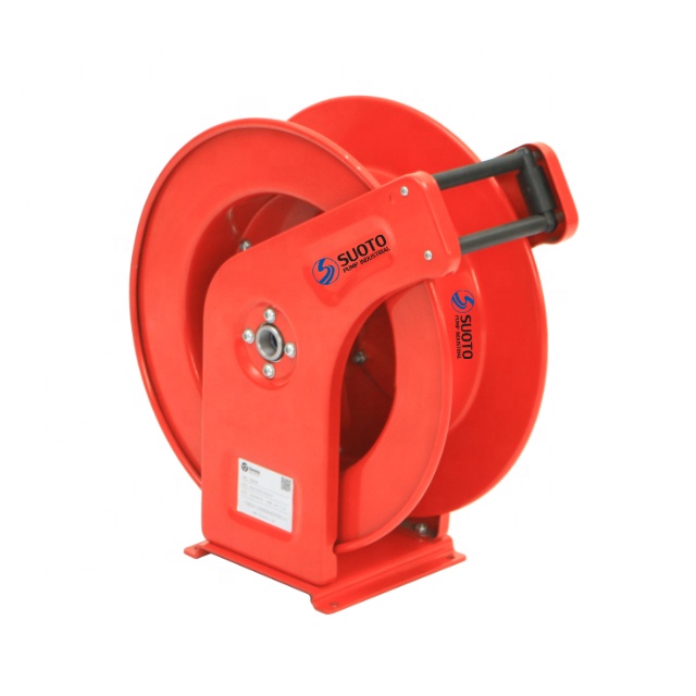 Double Axle Arm Support Spring Retractable Industrial Grade Hose Reels