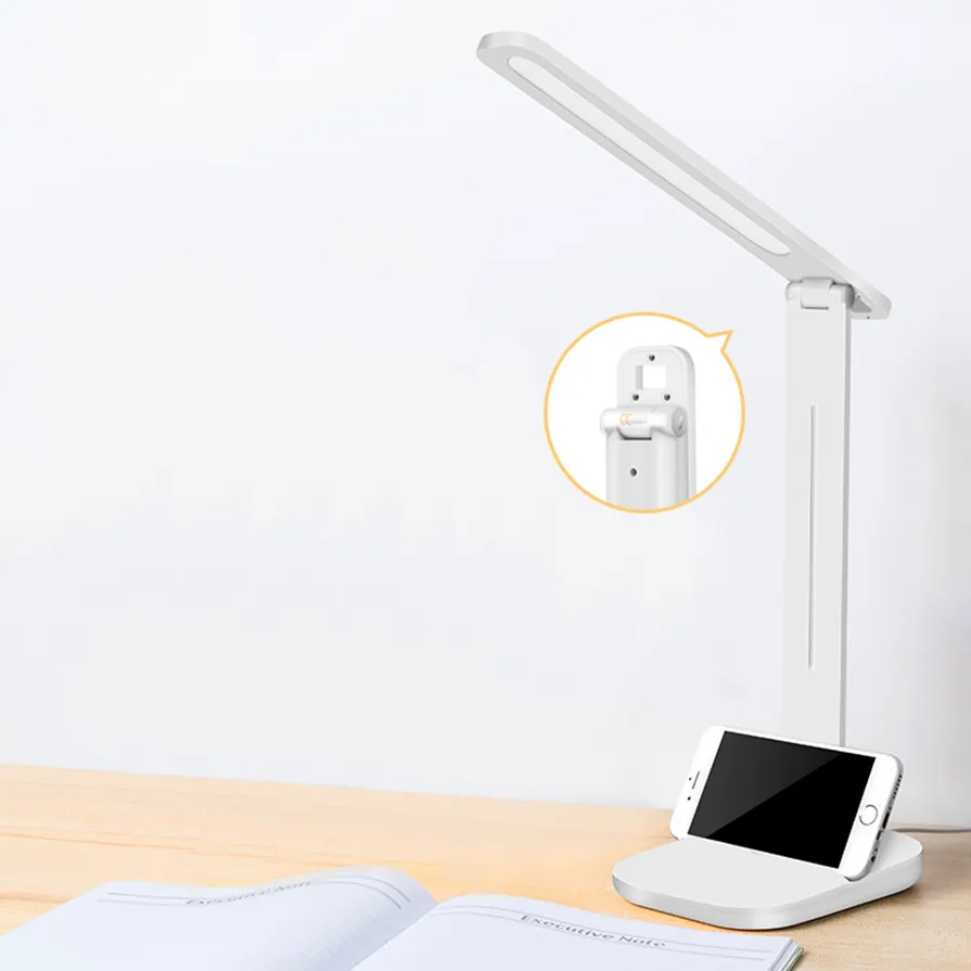 7w foldable led light eye protection rechargeable study table lamp desk light